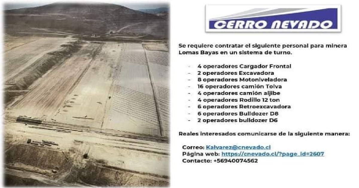 CERRO NEVADO - Lomas Baya
